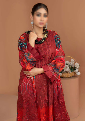 Marwa Semi Formal Embroidered Lawn Collection'24 D-01