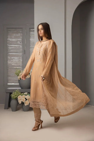 ROOHI 3 PIECE LUXURY EMB CHIFFON BY SOGHAT D-01