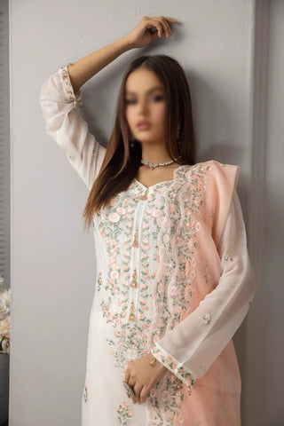 ROOHI 3 PIECE LUXURY EMB CHIFFON BY SOGHAT D-02