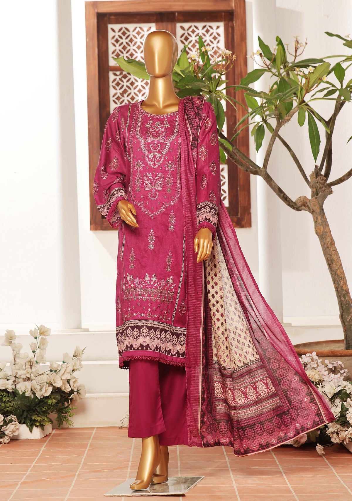 Sadabahar Embroidered Lawn Vol-2 D-03