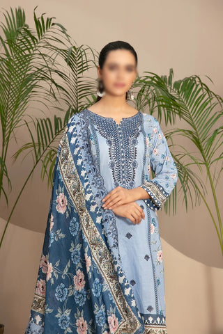 Tanaaz Emb Digital Printed Lawn Un-Stitched 3 Pcs D-3429