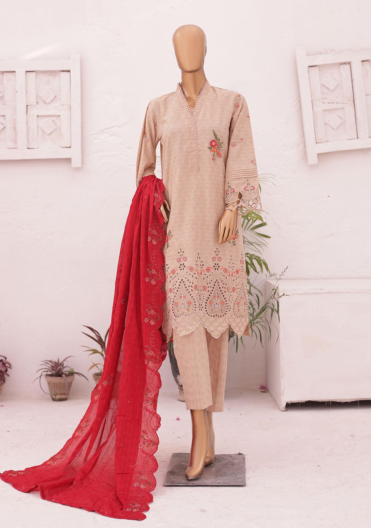 Bin Saeed Luxury Emb Coll"24 Stitched-3Piece D-05