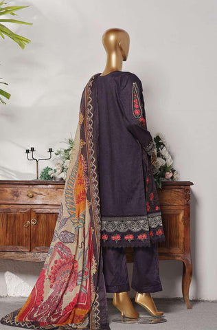 Premium Embroidered Printed Lawn Coll"24 D-1247 BLUE