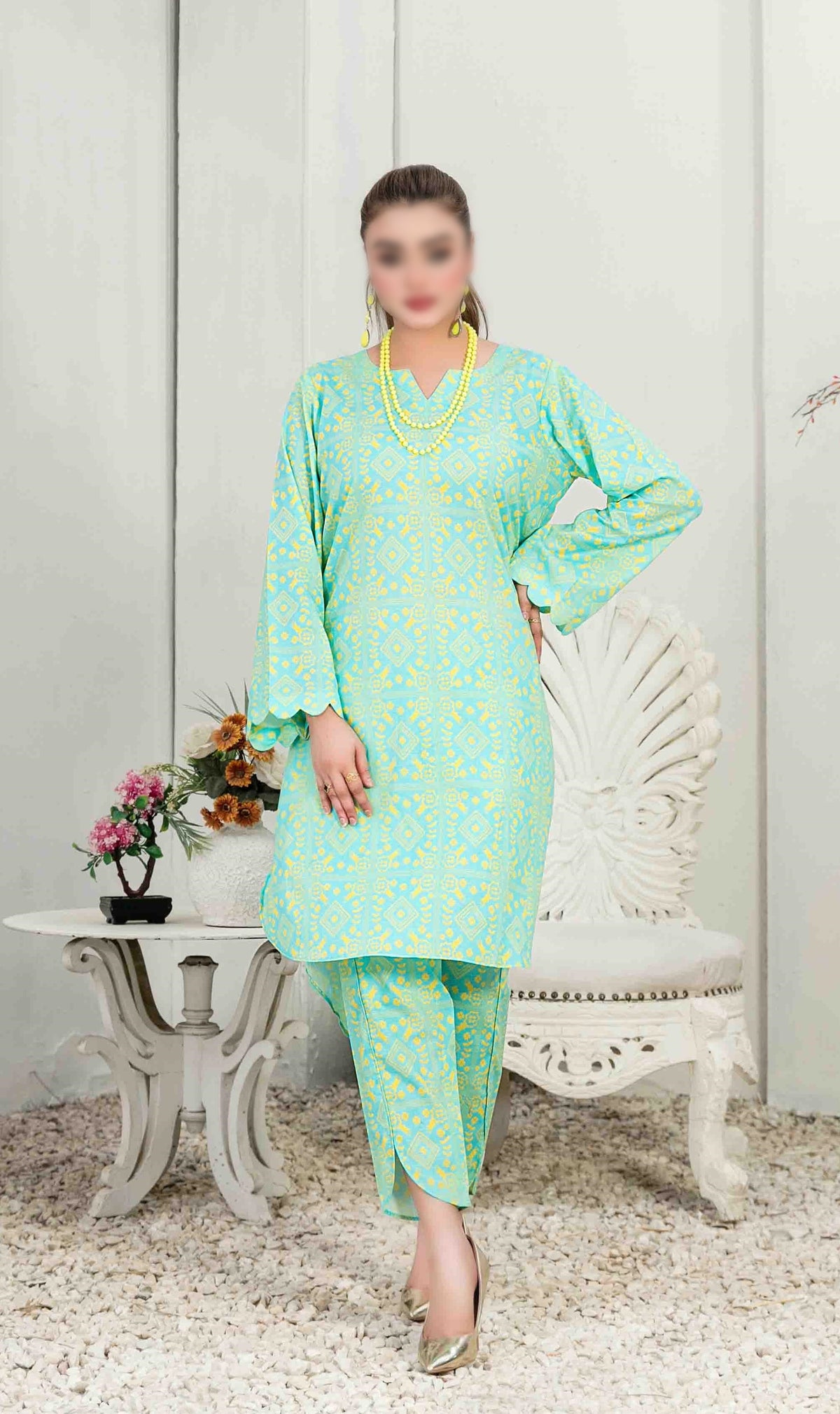 Nada Unstitched 2 Piece Printed Lawn Coll"24 By Tawakkal D-3378