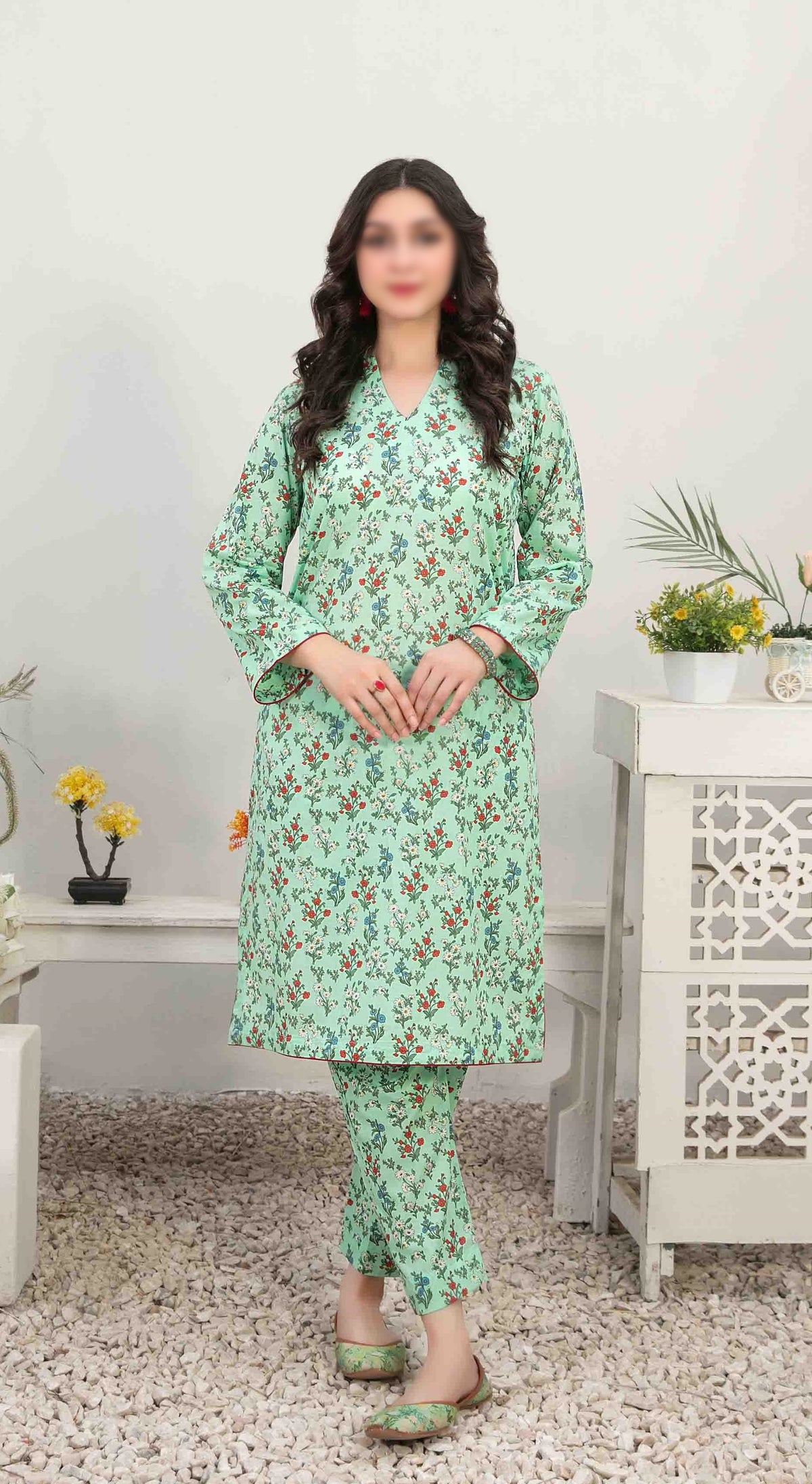 Nada Unstitched 2 Piece Printed Lawn Coll"24 By Tawakkal D-3385