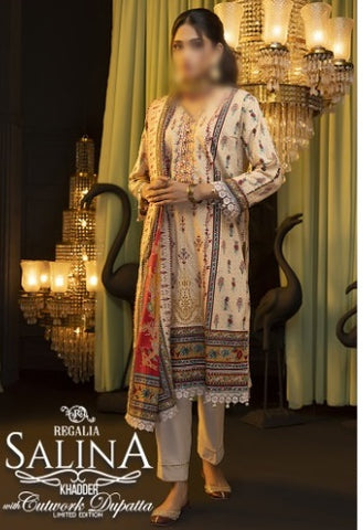 Salina Cutwork Emb Khadder Coll:24 Vol 1 By Regalia D-AYZAL