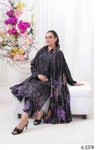 Rabail  Jaal  Daman Emb Digital Printed Staple D-5378