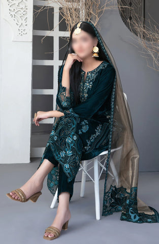 Makhmal-e-Kahani -Fancy Heavy Emb Velvet Coll-24 D-3968