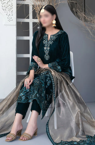 Makhmal-e-Kahani -Fancy Heavy Emb Velvet Coll-24 D-3968