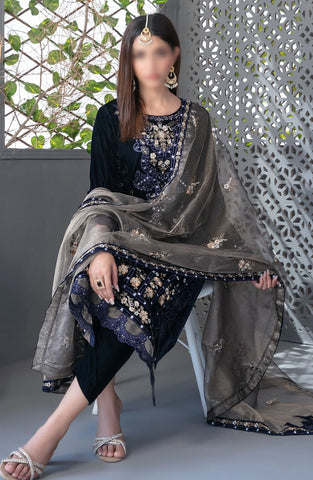 Makhmal-e-Kahani -Fancy Heavy Emb Velvet Coll-24 D-3972