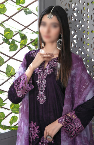 Makhmal-e-Kahani -Fancy Heavy Emb Velvet Coll-24 D-3974