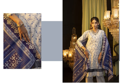 Salina Cutwork Emb Khadder Coll:24 Vol 1 By Regalia D-ZAIB