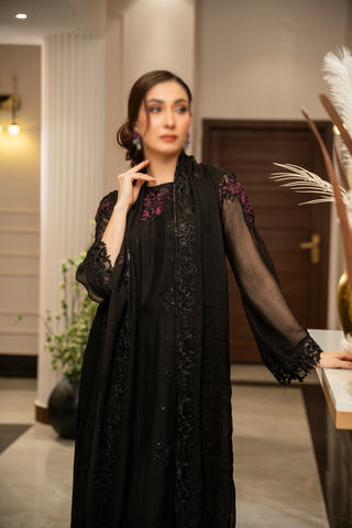 ZOUJ  ENSEMBLES Unstitched Chiffon Coll ‘24-25 D-ZJCH - 0013