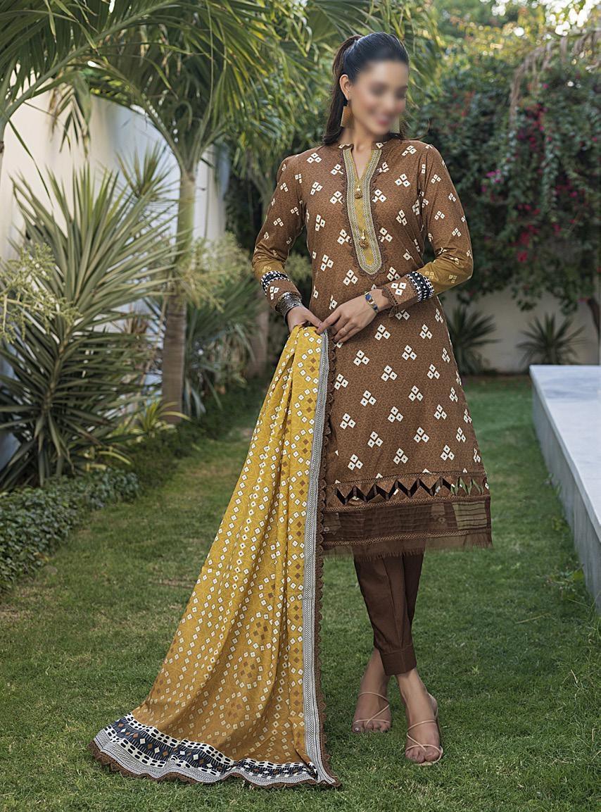 D-08 Anum  Vol-2 Digital Printed Lawn"24 By ALZOHAIB