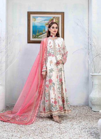 ALSaba Semi Stitched Fancy Chiffon Collection'24 D-1343