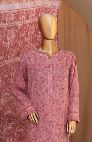 HZ Mahee Embroidered Shirt with Fancy Jacquard Dupatta Coll D-05