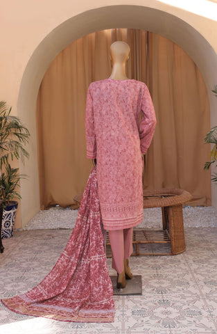 HZ Mahee Embroidered Shirt with Fancy Jacquard Dupatta Coll D-05