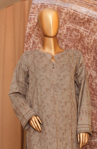 HZ Mahee Embroidered Shirt with Fancy Jacquard Dupatta Coll D-08